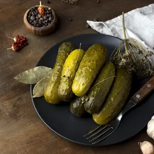 high-angle-delicious-pickles-plate