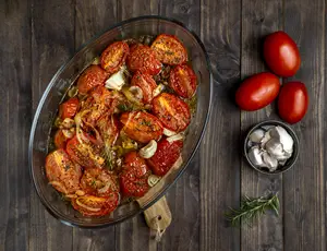 top-view-delicious-meal-with-tomatoes